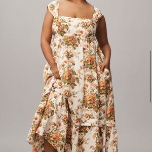 Sleeveless Square Neck Maxi Dress